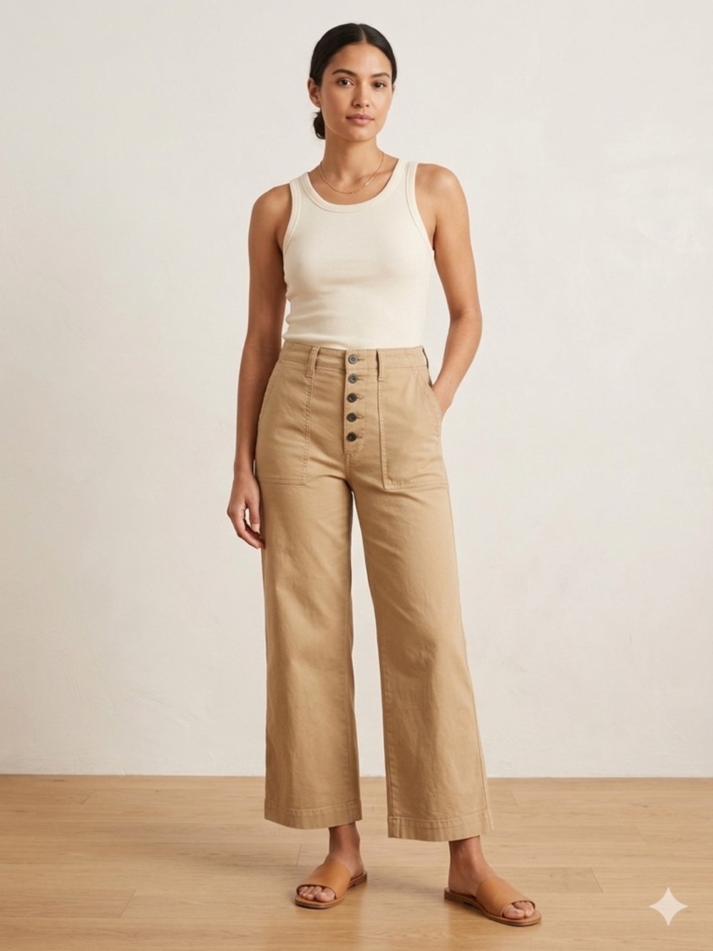 GAP | High Rise Wide Leg Button Fly Casual Pants | Sz 10
